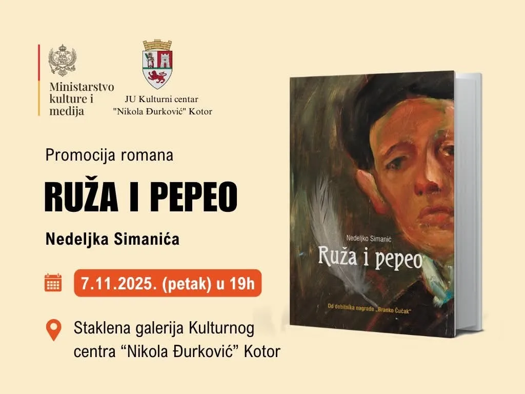 Promocija novog romana Nedeljka Simanića “Ruža i pepeo”