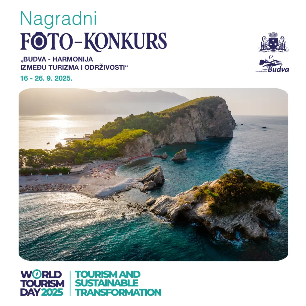 TO Budva ovogodišnji Svjetski dan turizma obilježava nagradnim foto-konkursom „Budva – harmonija između turizma i održivosti“