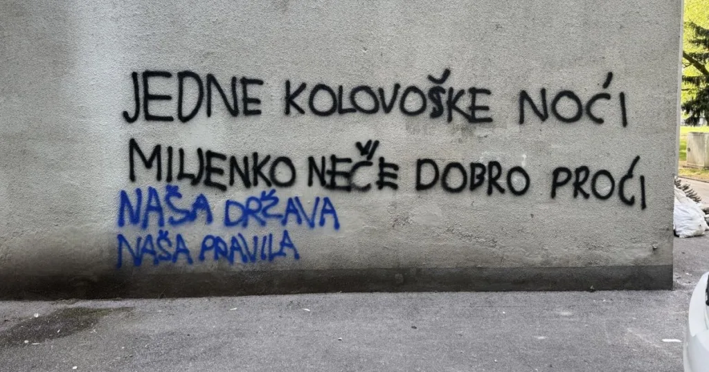 Jergoviću ispisali prijeteću poruku na zgradi: “Miljenko neće dobro proći”
