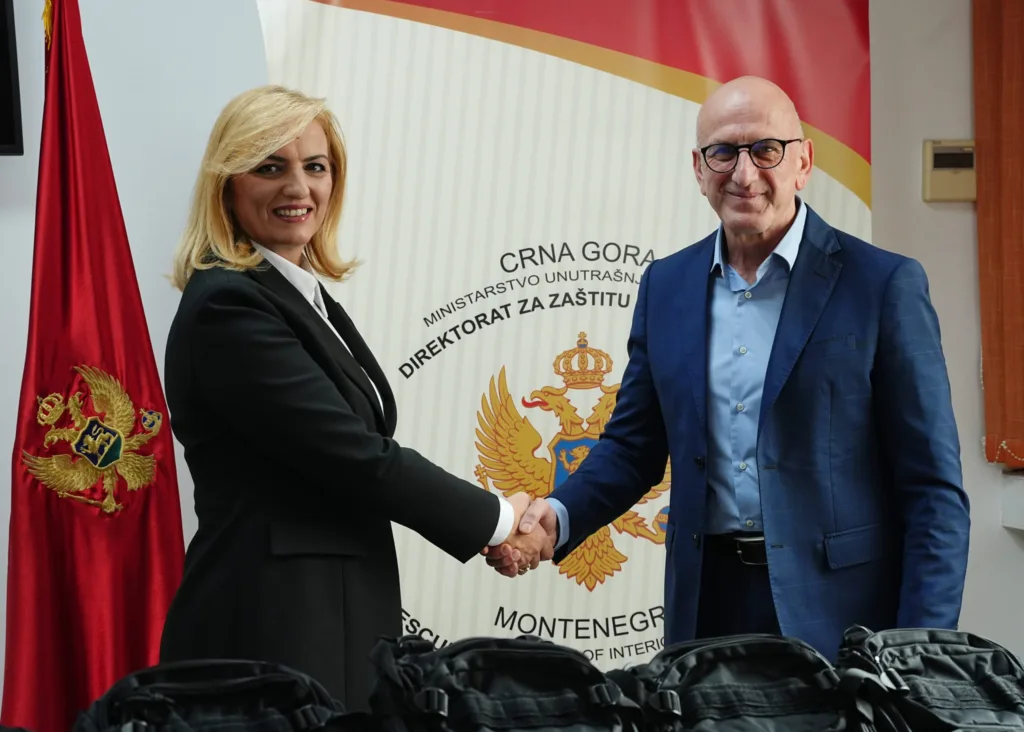Idea-CG donirala Direktoratu za zaštitu i spašavanje MUP-a Crne Gore opremu vrijednosti 10.000 eura