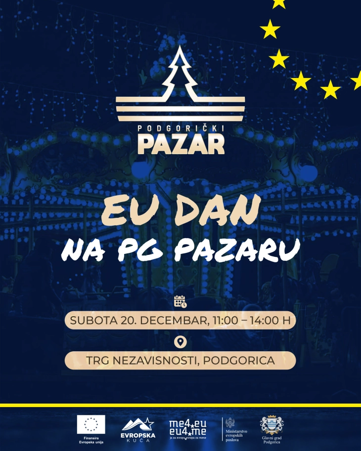 Sjutra EU dan na podgoričkom Trgu nezavisnosti