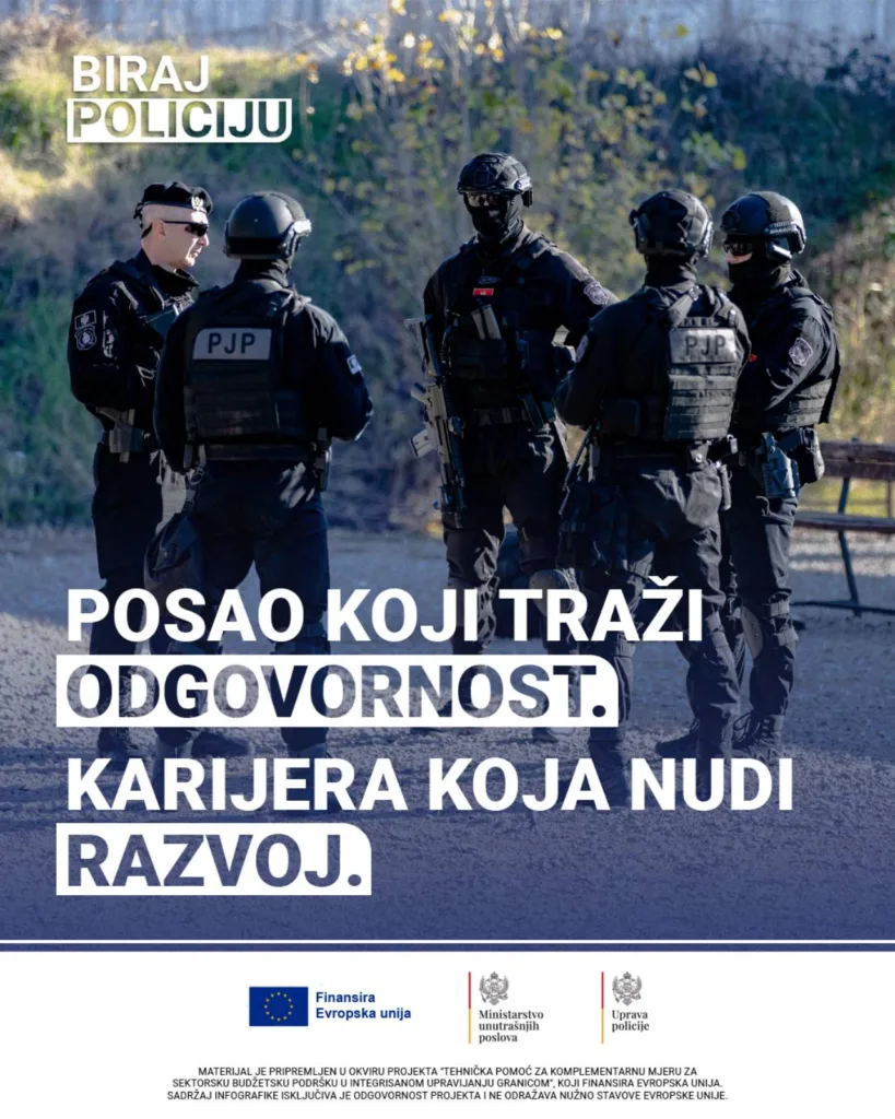 Javni poziv za zapošljavanje 514 novih policijskih službenika