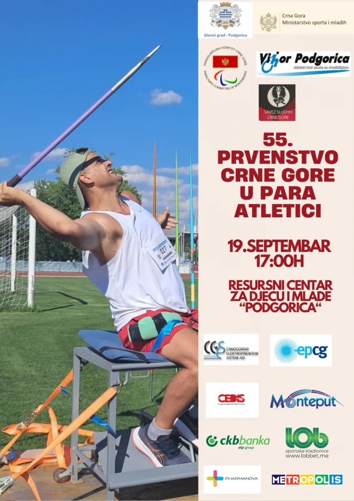 Sjutra 55. atletsko prvenstvo za osobe sa invaliditetom