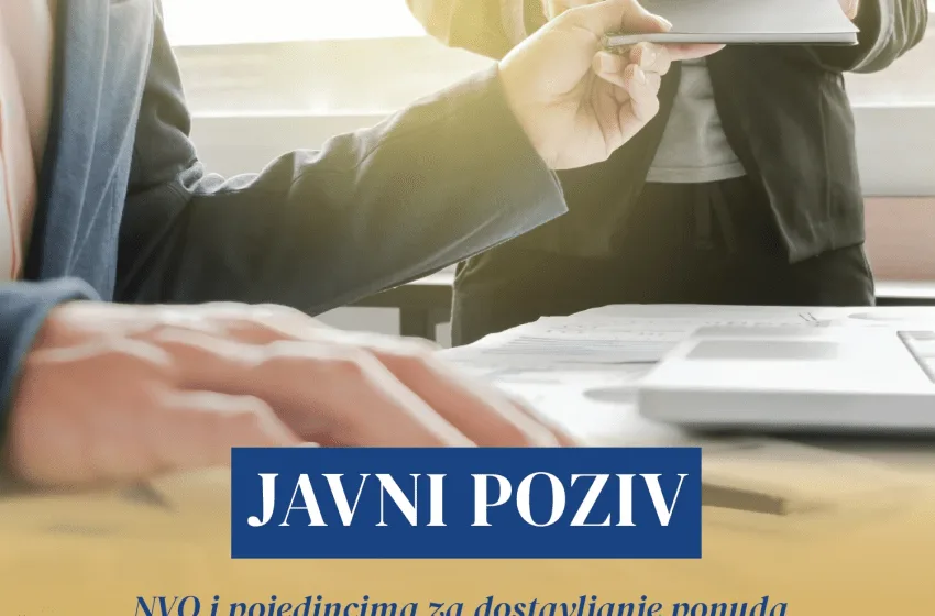 Poziv za nevladine organizacije i pojedince za preventivne programe, podršku djeci i mladima