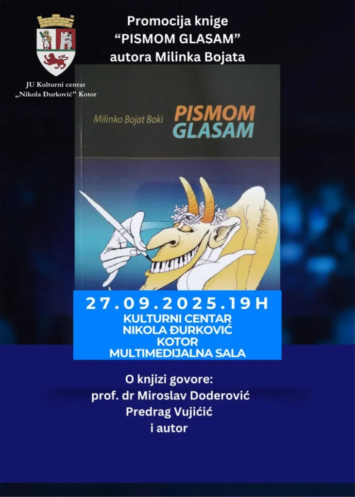 Promocija knjige Milinka Bojata u Kotoru