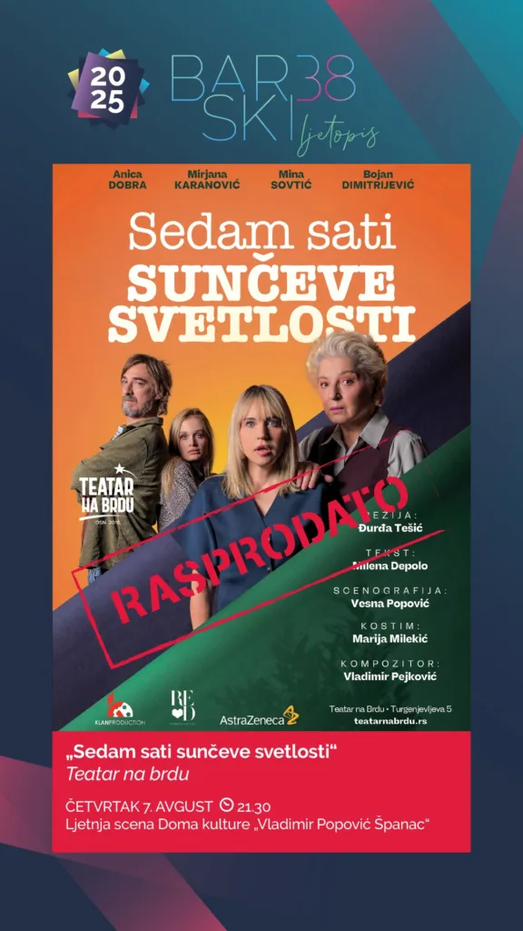 Pozorišni biser Teatra na brdu večeras pred barskom publikom