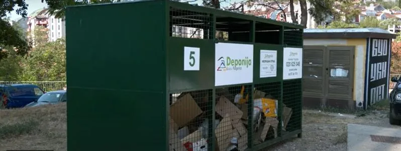 Koševi na sedam lokacija u Podgorici su samo za karton, papir i najlon