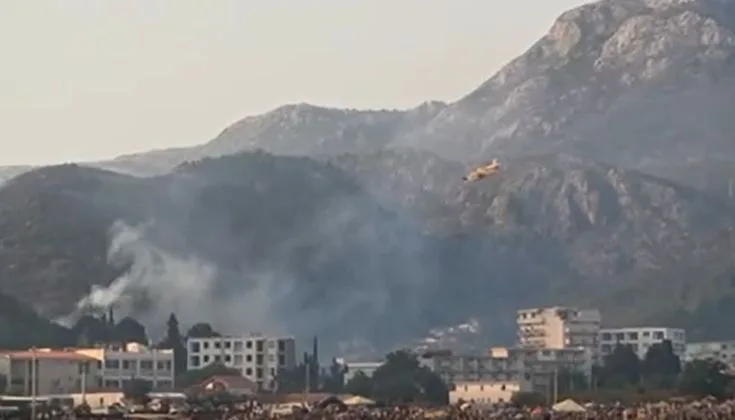 (VIDEO) Kanader iz Italije gasi požar u Čanju i Buljarici