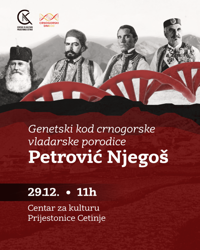 Predstavljanje rezultata DNK istraživanja porijekla porodice Petrović Njegoš u ponedeljak