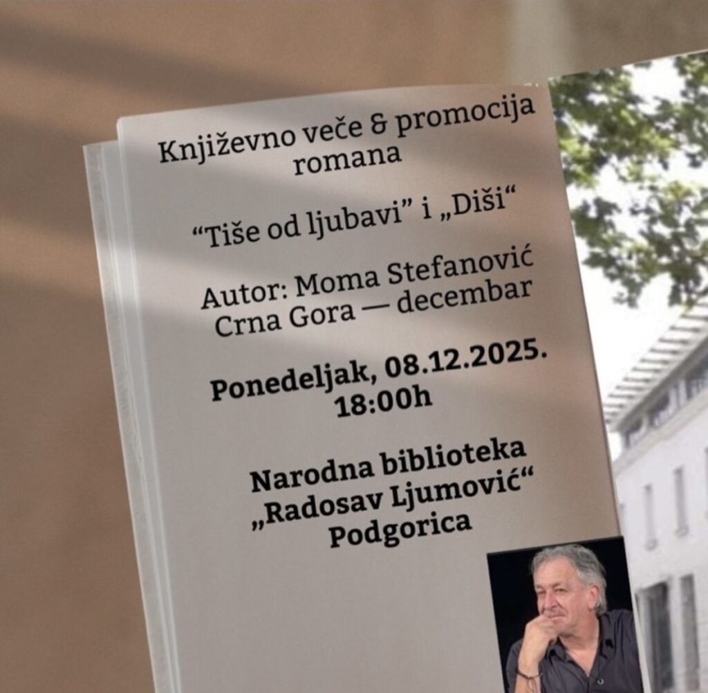 Promocija knjiga “Diši” i “Tiše od ljubavi” Mome Stefanovića