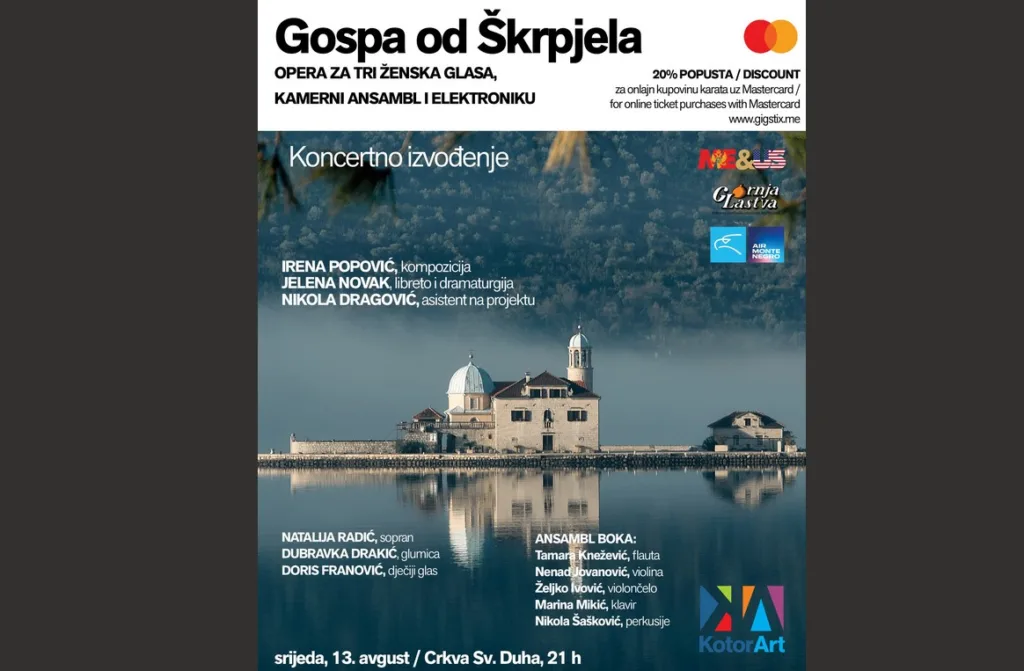 KotorArt završava svoje 24. izdanje operom “Gospa od Škrpjela“