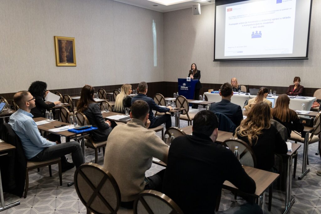 Obuka o selekciji kadrova u državnoj upravi u skladu sa kompetencijskim modelom