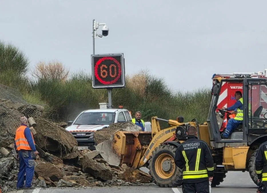 Odron na putu Podgorica–Bar