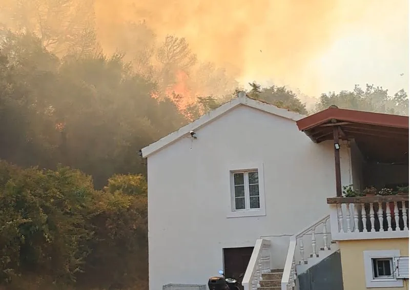 (VIDEO) Požar u Čanju, plamen prijeti stambenim objektima