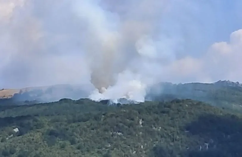 Požar na Lukovu i dalje aktivan