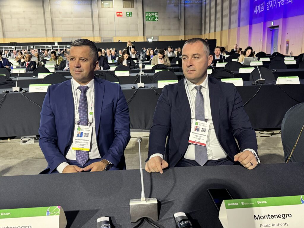 Šćekić na Svjetskoj konferenciji o dopingu u Busanu: Crna Gora posvećena čistom i fer sportu