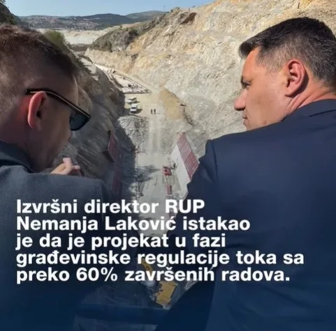 Radovi na izmještanju korita rijeke Ćehotine realizuju se po planu