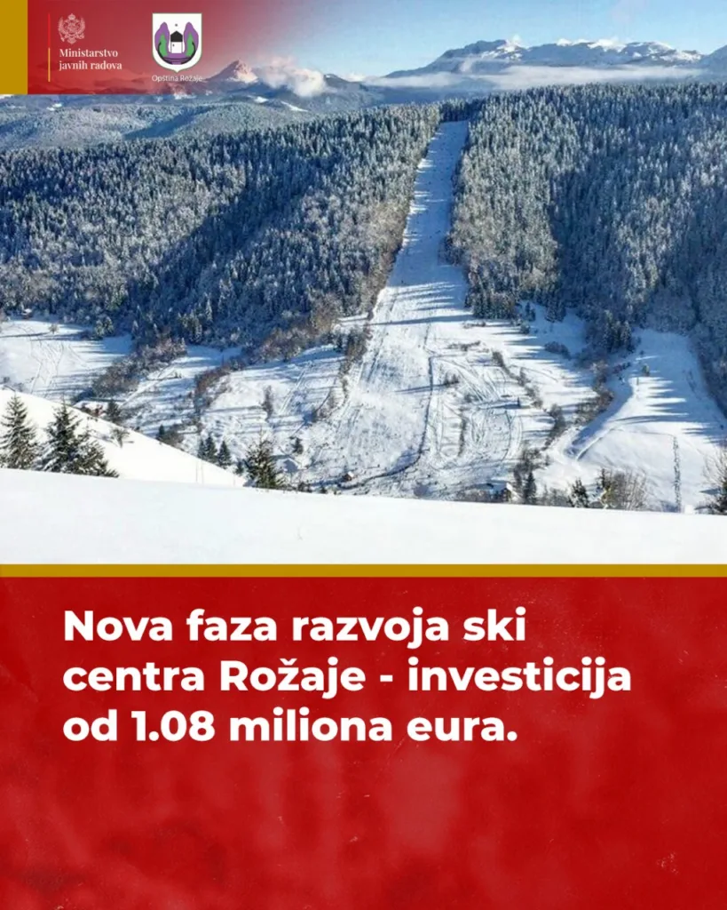 Nova faza razvoja ski centra Rožaje – investicija od 1.08 miliona eura