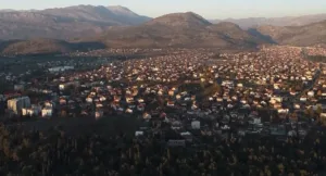 Blokada u Podgorici kod ulaza na auto-put