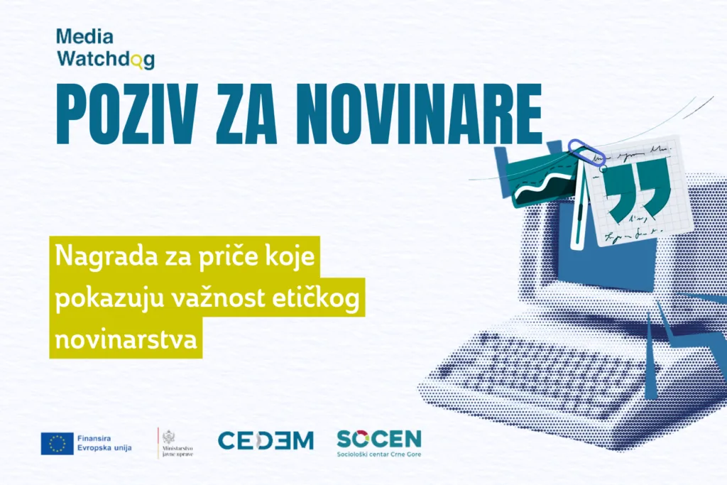 Otvoren konkurs za nagradu za etičko izvještavanje