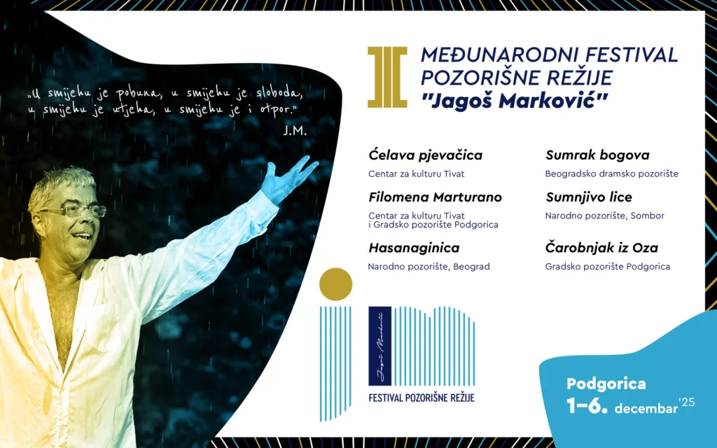 Festival režije Jagoš Marković od 1. do 6. decembra u Podgorici