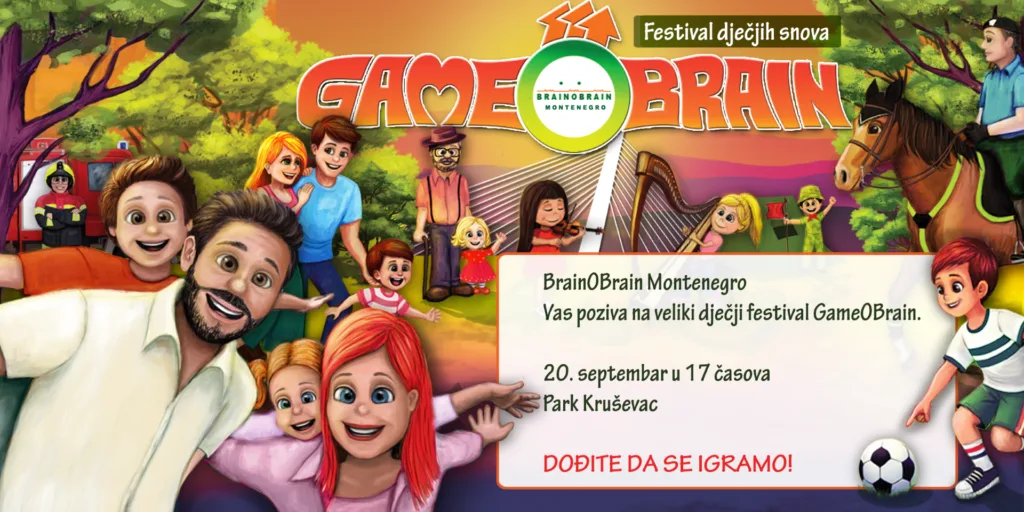 Dječiji festival GameOBrain u subotu na Kruševcu