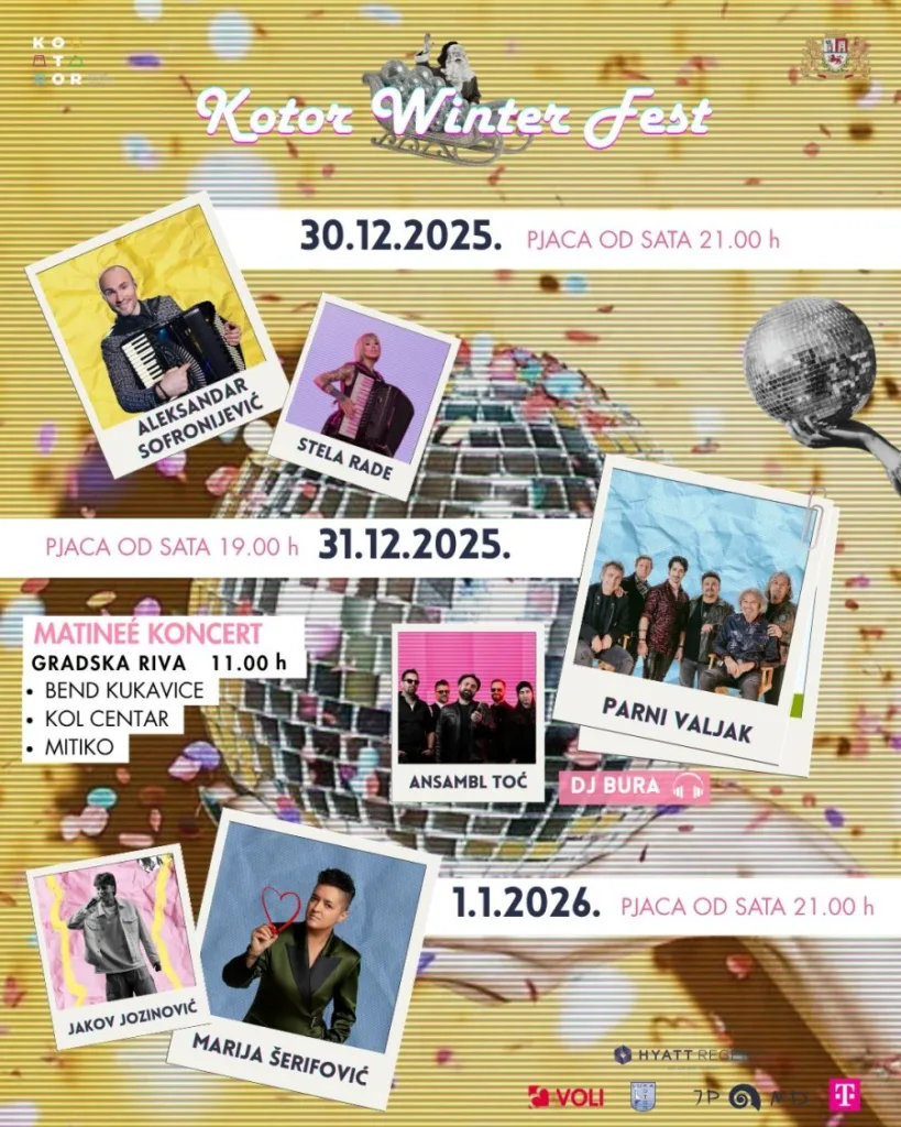 Kotor Winter Fest: Zimske čarolije uz bogat muzički program, klizalište, karusel…