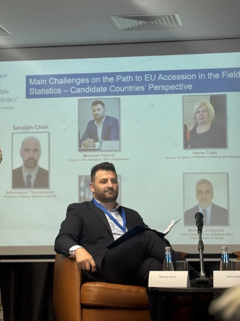 Pejović: Uprava za statistiku ojačala pravni okvir i metodologiju u skladu sa EU standardima