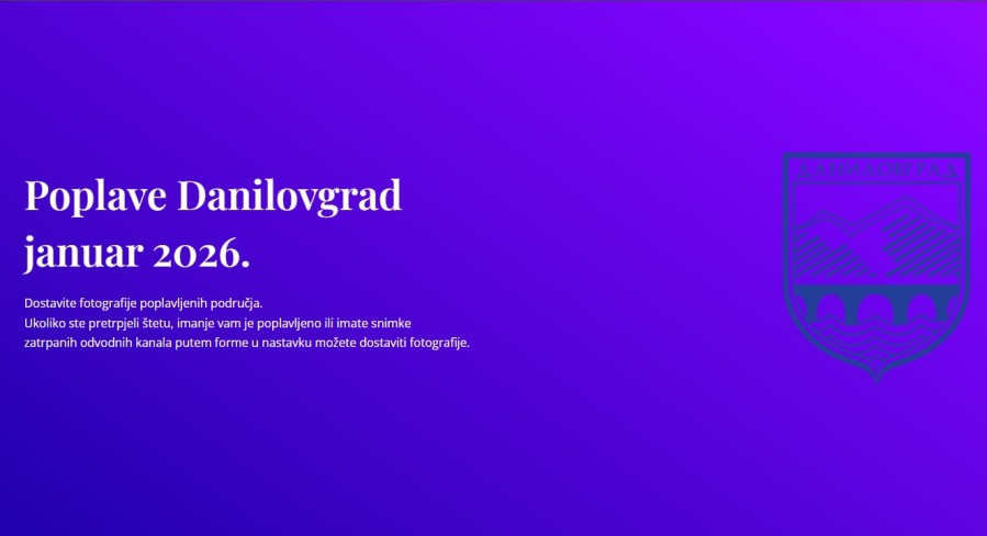 Opština Danilovgrad pokrenula internet platformu za prijavu štete od poplava