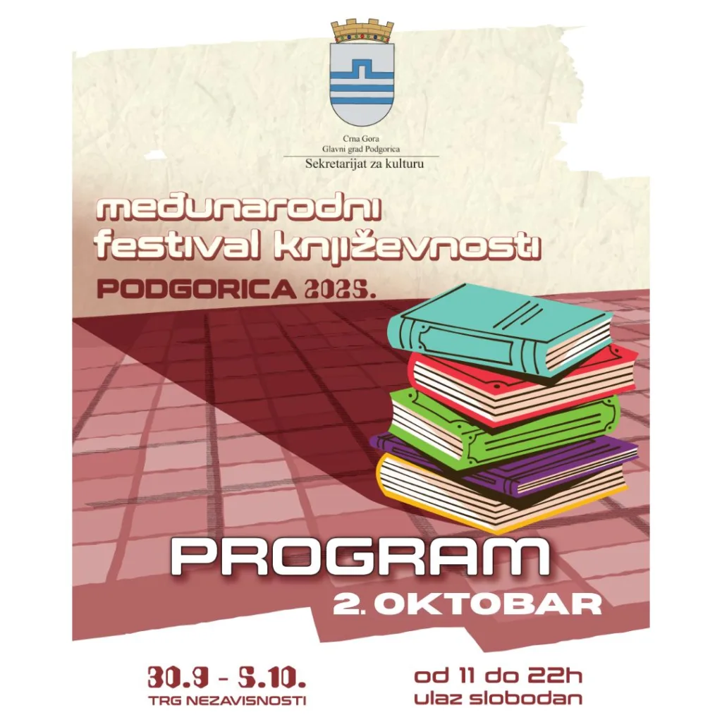 Međunarodni festival književnosti u Podgorici: Program za danas