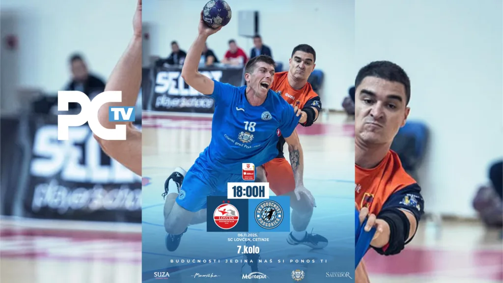 Snimak utakmice Lovćen – Budućnost u četvrtak od 20 sati na TV Podgorica