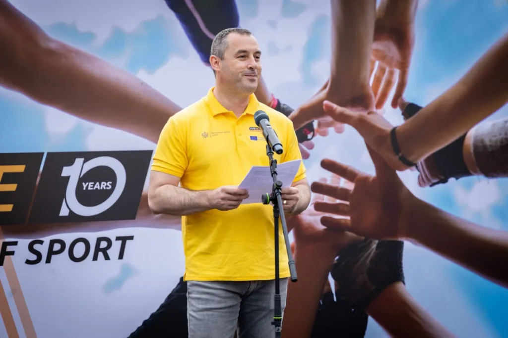Šćekić svečano otvorio centralni događaj Evropske nedjelje sporta na Trgu Svetog Petra Cetinjskog u Podgorici