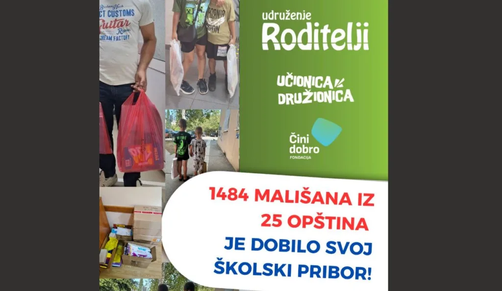 Školski pribor za oko 1.500 djece iz svih crnogorskih opština