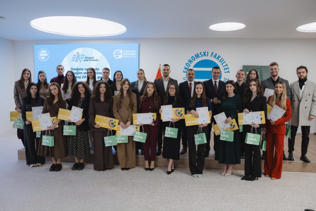 Uz podršku CKB-a nagrađeni najbolji studenti Ekonomskog fakulteta Univerziteta Crne Gore